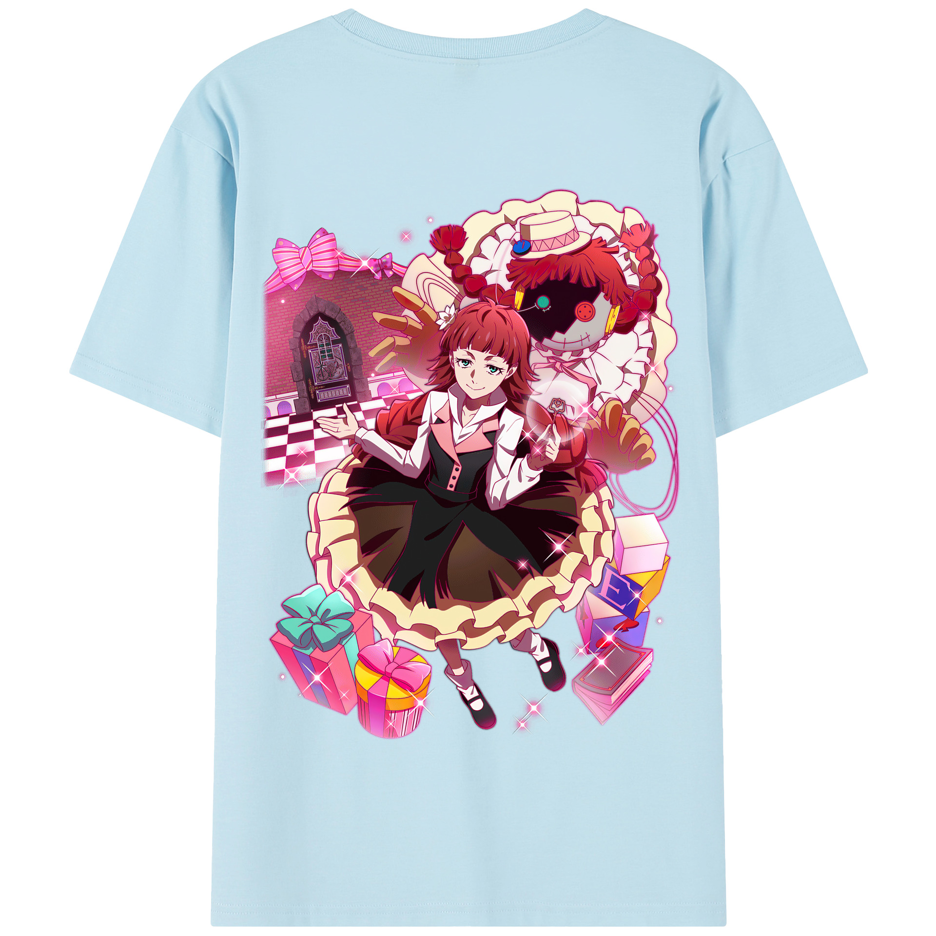 （画像用） 文豪ストレイドッグス Bungo Stray Dogs 綿100％半袖Tシャツ（背面プリント）